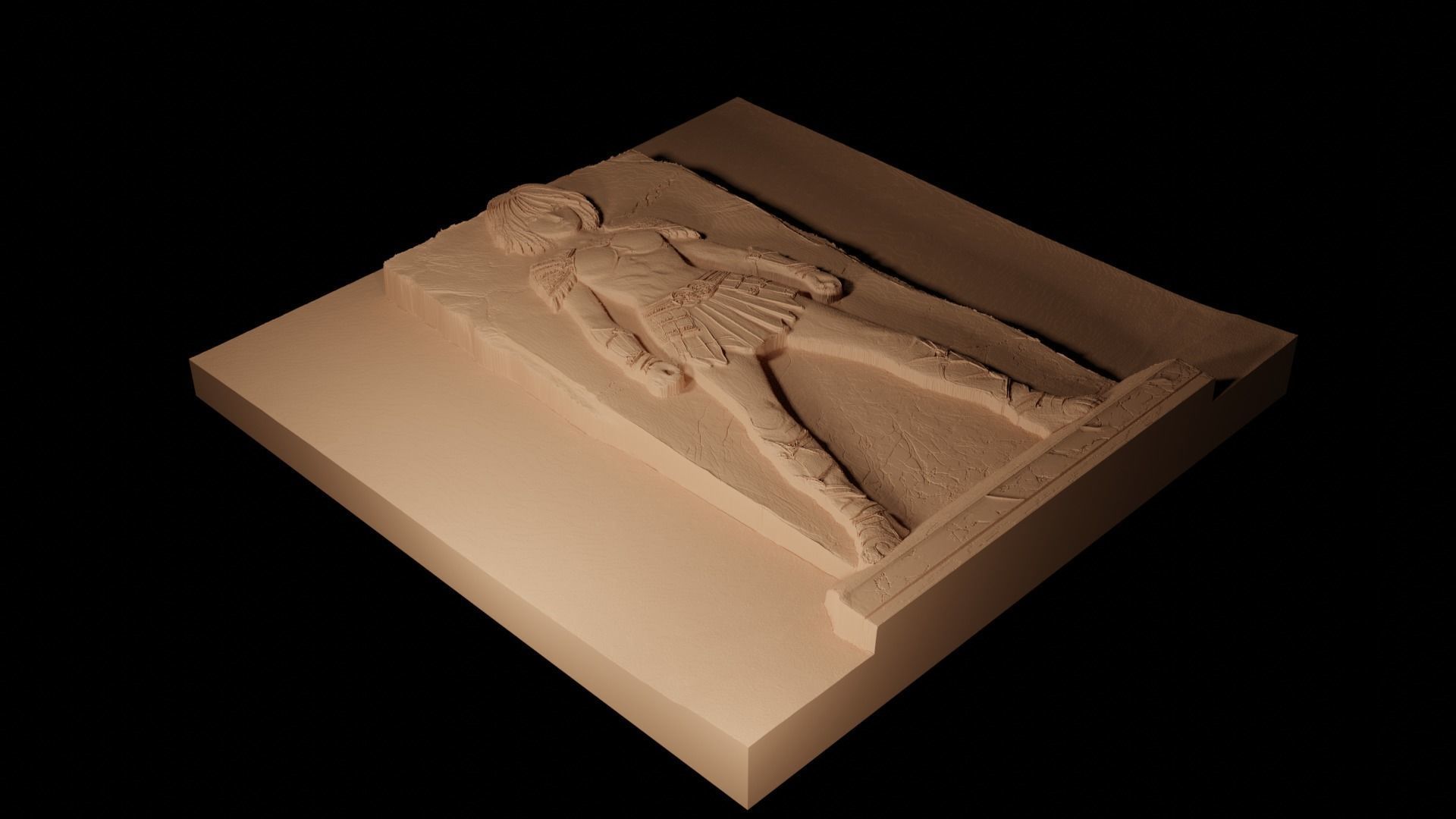 Casca Berserk CNC 3d Print High Relief Sand Casting 3D print model_2