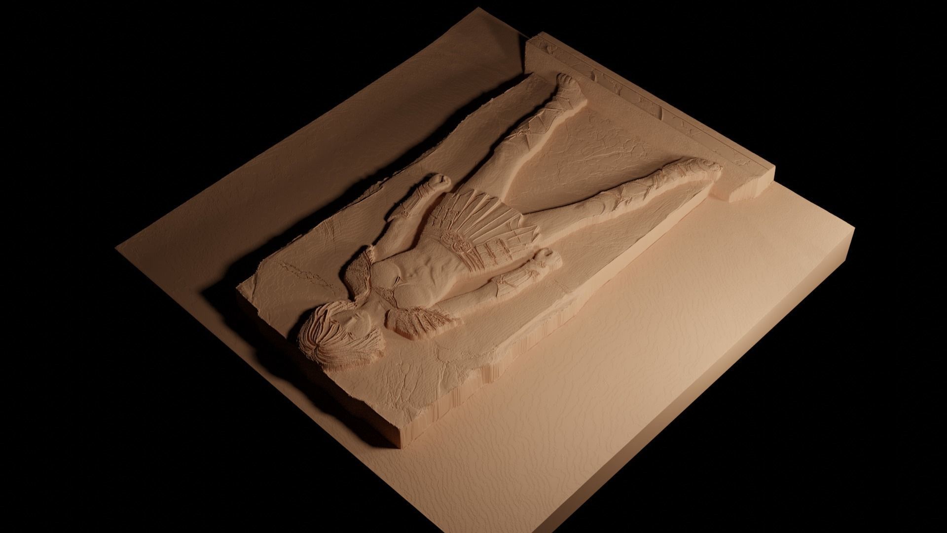 Casca Berserk CNC 3d Print High Relief Sand Casting 3D print model_4