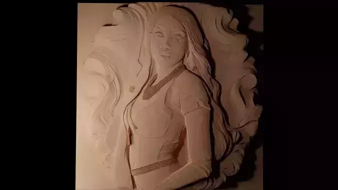 Cardi B CNC 3d Print High Relief Sand Casting