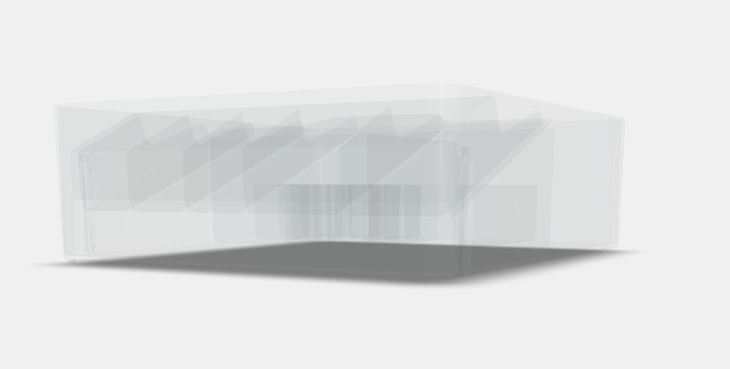 GODMORGON Box with compartments Low-poly 3D model_6