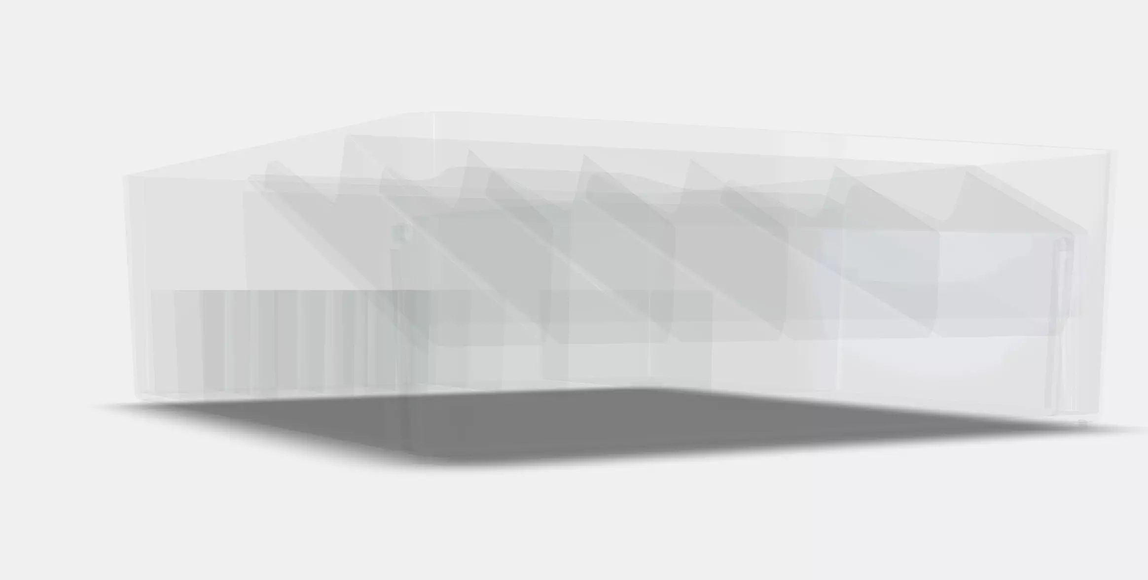 GODMORGON Box with compartments Low-poly 3D model_0