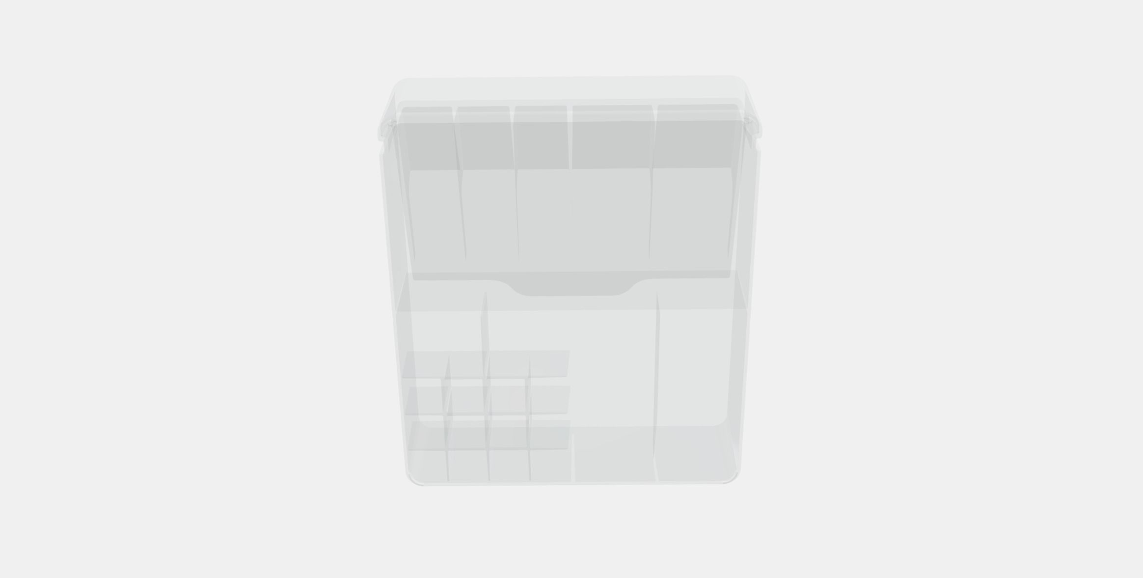 GODMORGON Box with compartments Low-poly 3D model_7