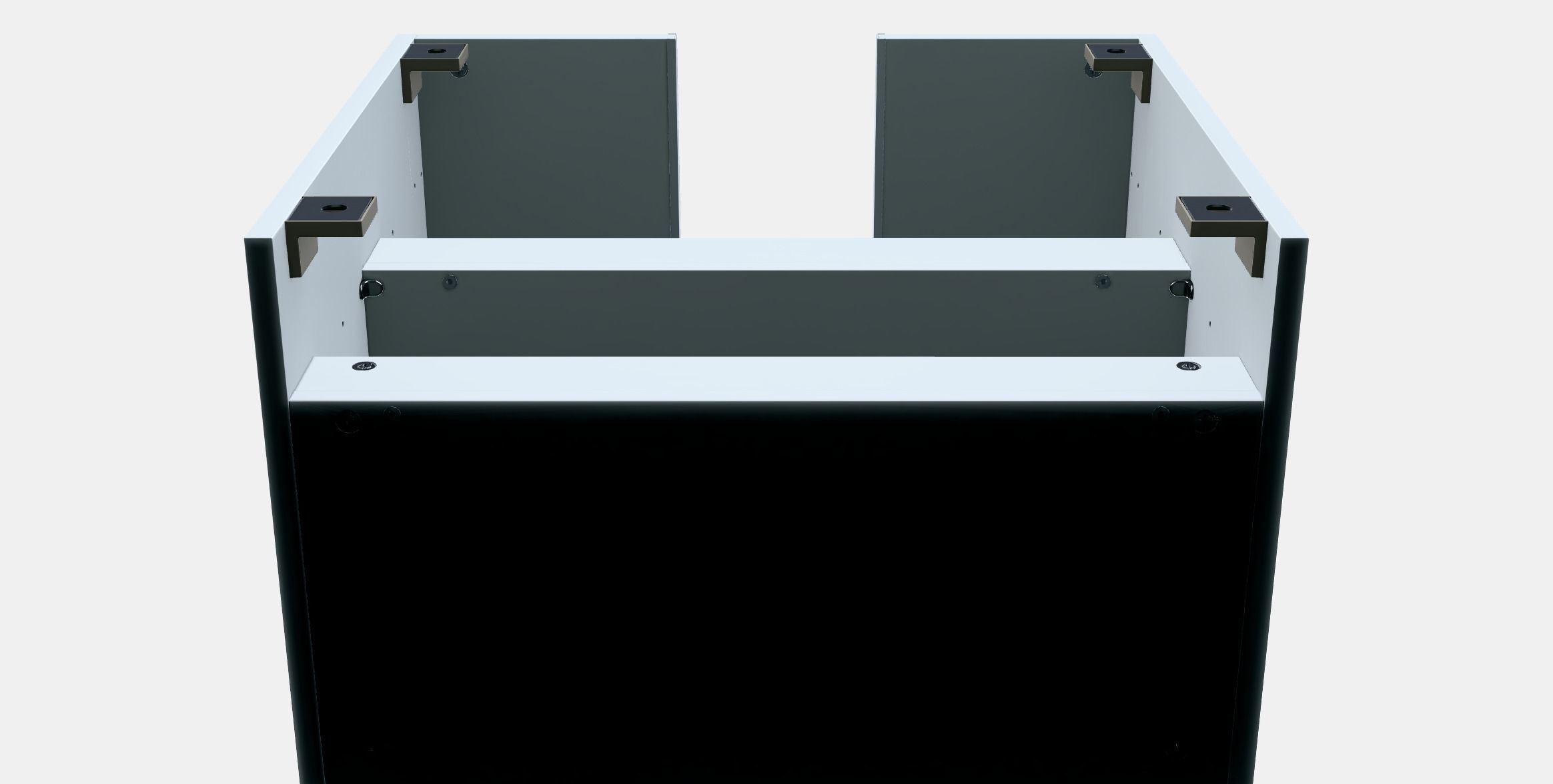 GETRYGGEN Wash-basin base cabinet w 2 doors Low-poly 3D model_10