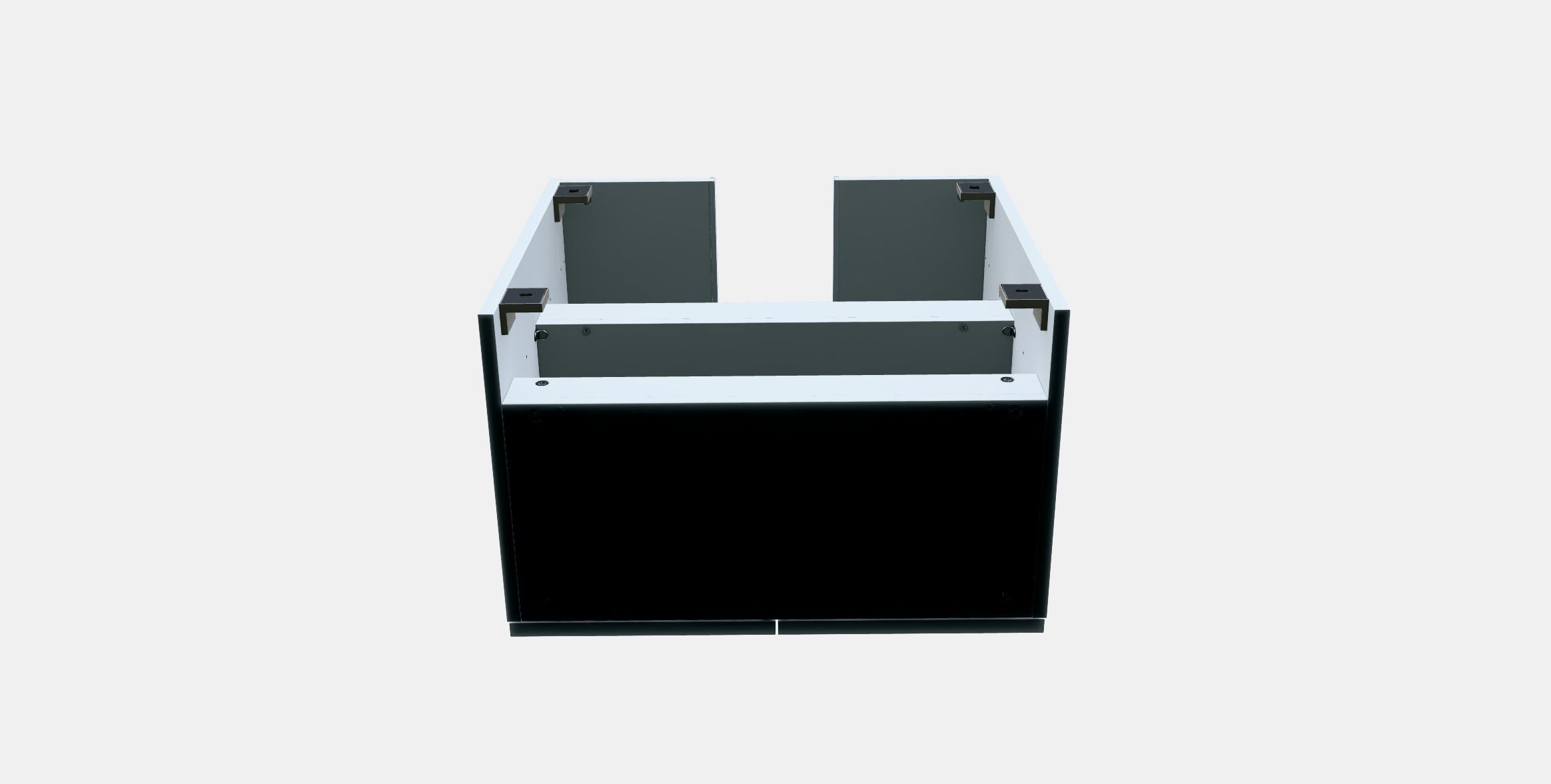 GETRYGGEN Wash-basin base cabinet w 2 doors Low-poly 3D model_6