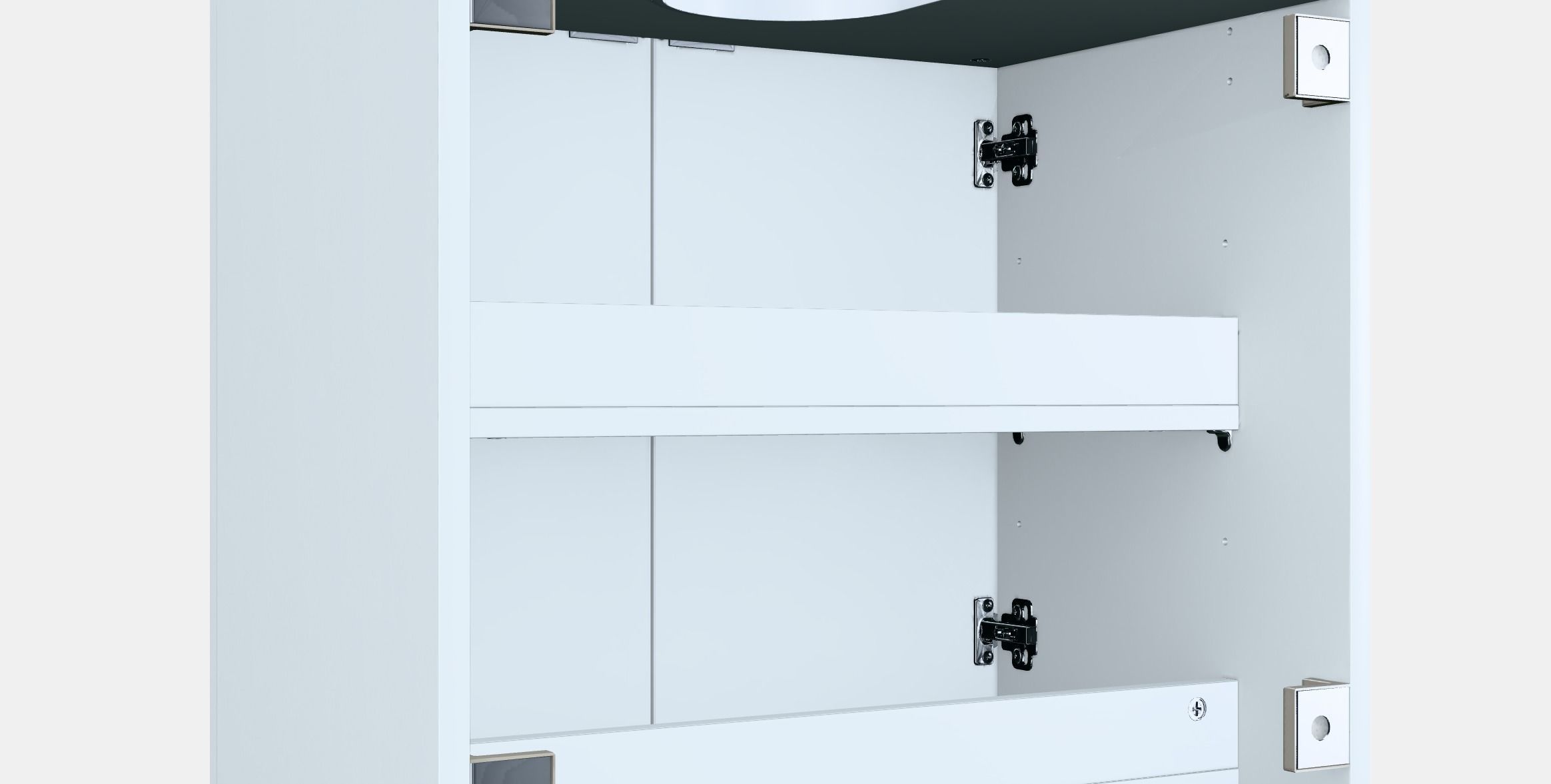 GETRYGGEN Wash-basin base cabinet w 2 doors Low-poly 3D model_3