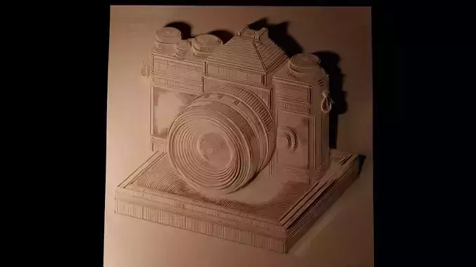 Camera CNC 3d Print High Relief Sand Casting 3D print model
