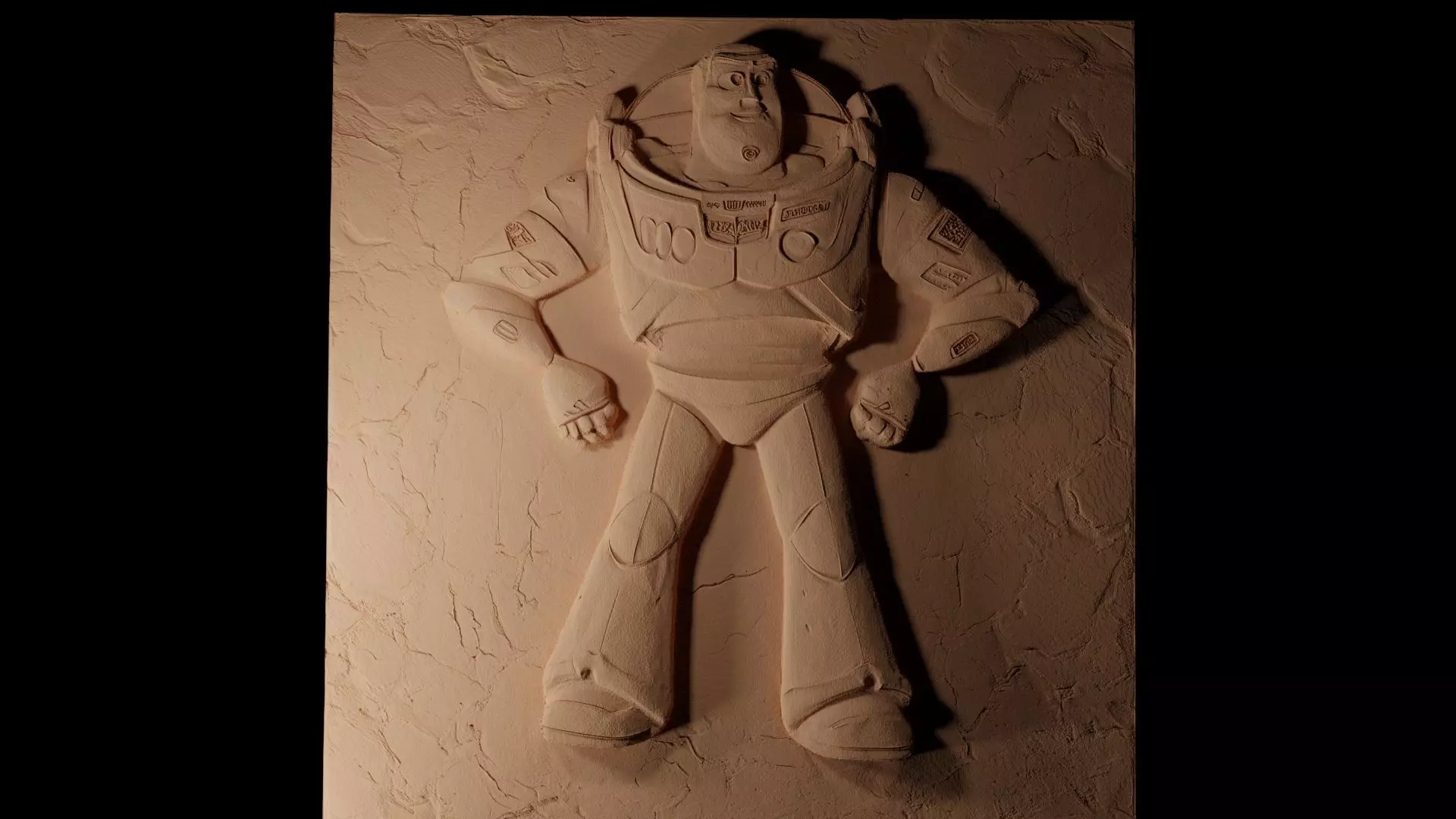 Buzz Lightyear Toy Story CNC 3d Print High Relief Sand Casting 3D print model_0