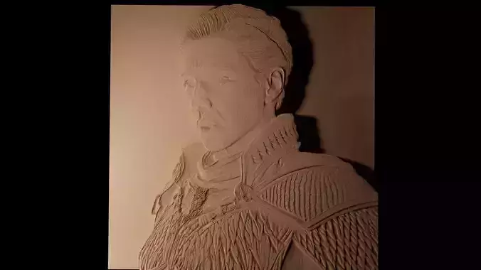 Brienne of Tarth CNC 3d Print High Relief Sand Casting