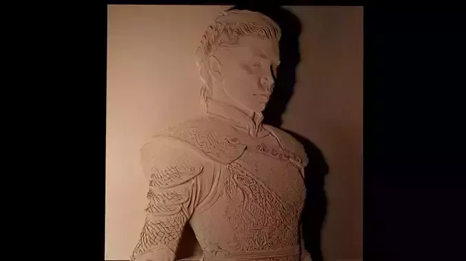 Brienne of Tarth CNC 3d Print High Relief Sand Casting 3D print model