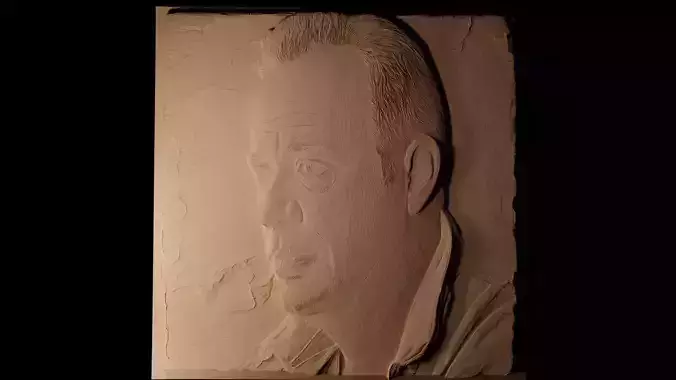 Billy Joel CNC 3d Print High Relief Sand Casting 3D print model