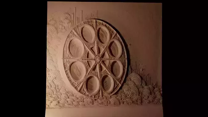 Film Reel CNC 3d Print High Relief Sand Casting