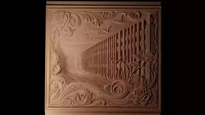 Fence CNC 3d Print High Relief Sand Casting