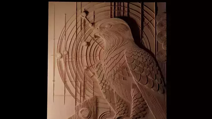 Falcon CNC 3d Print High Relief Sand Casting