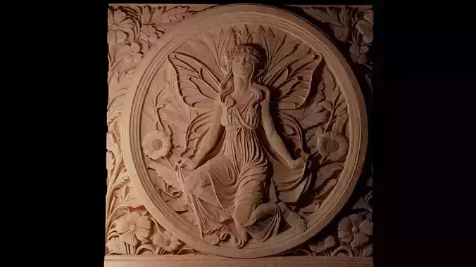 Fairy CNC 3d Print High Relief Sand Casting 3D print model