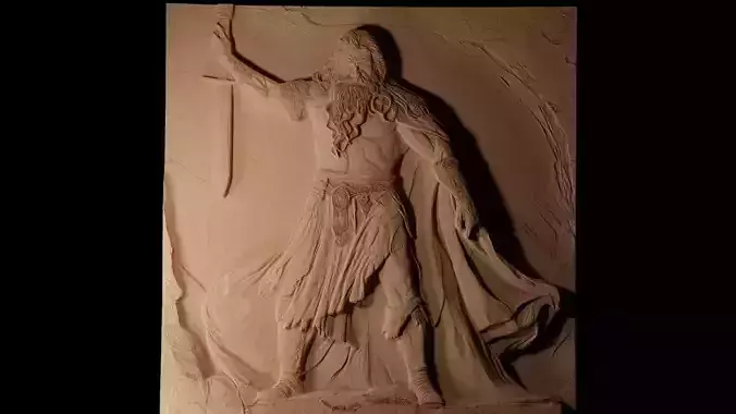 Fafhrd CNC 3d Print High Relief Sand Casting