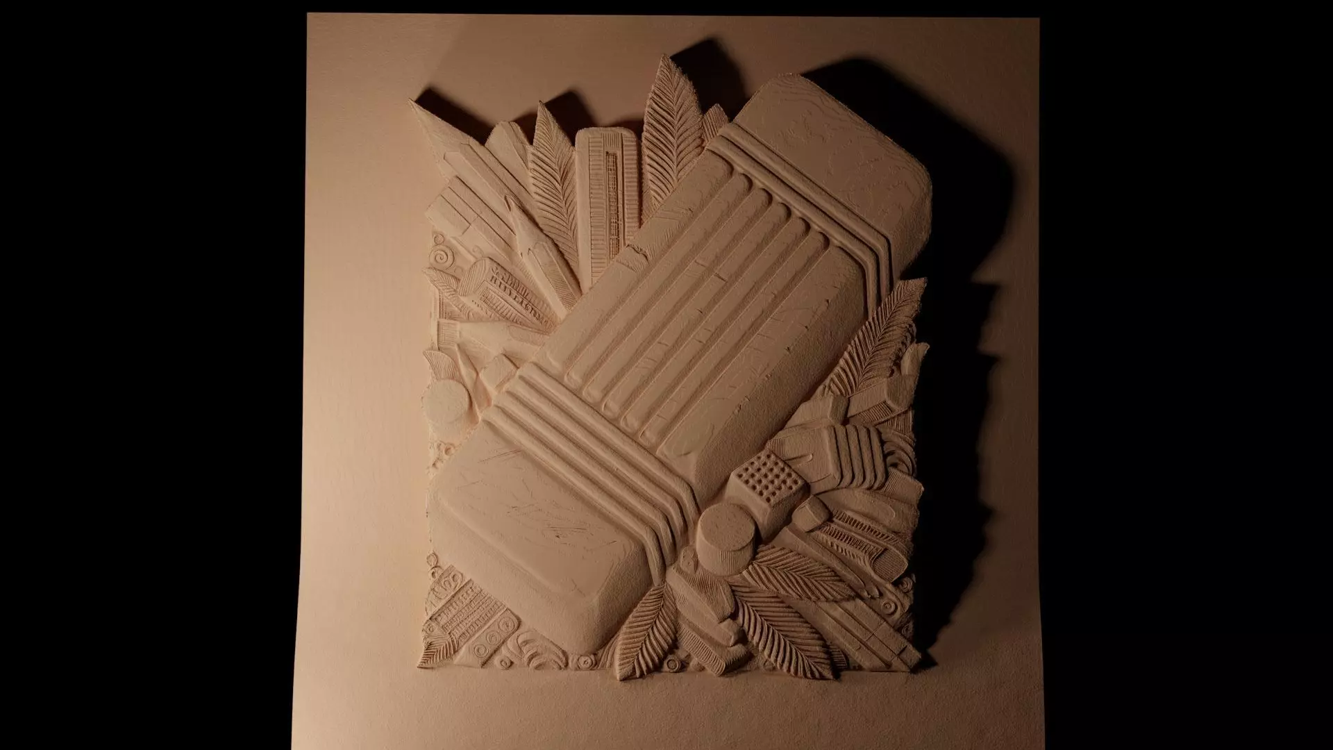 Eraser CNC 3d Print High Relief Sand Casting 3D print model_0