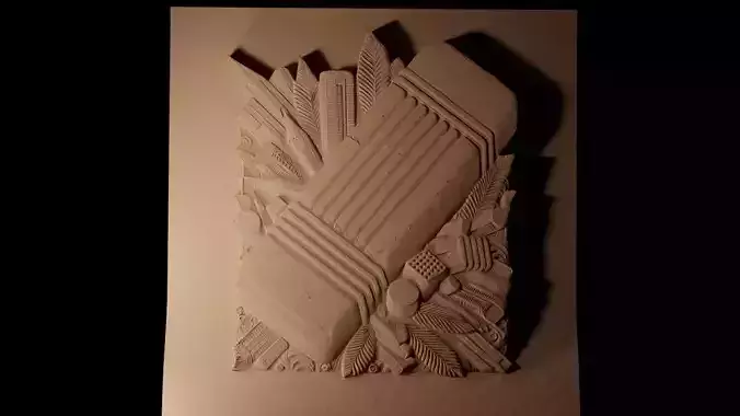 Eraser CNC 3d Print High Relief Sand Casting