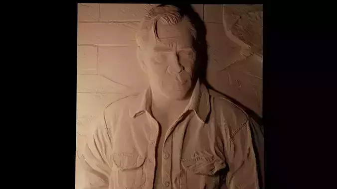 Ellis Redding CNC 3d Print High Relief Sand Casting