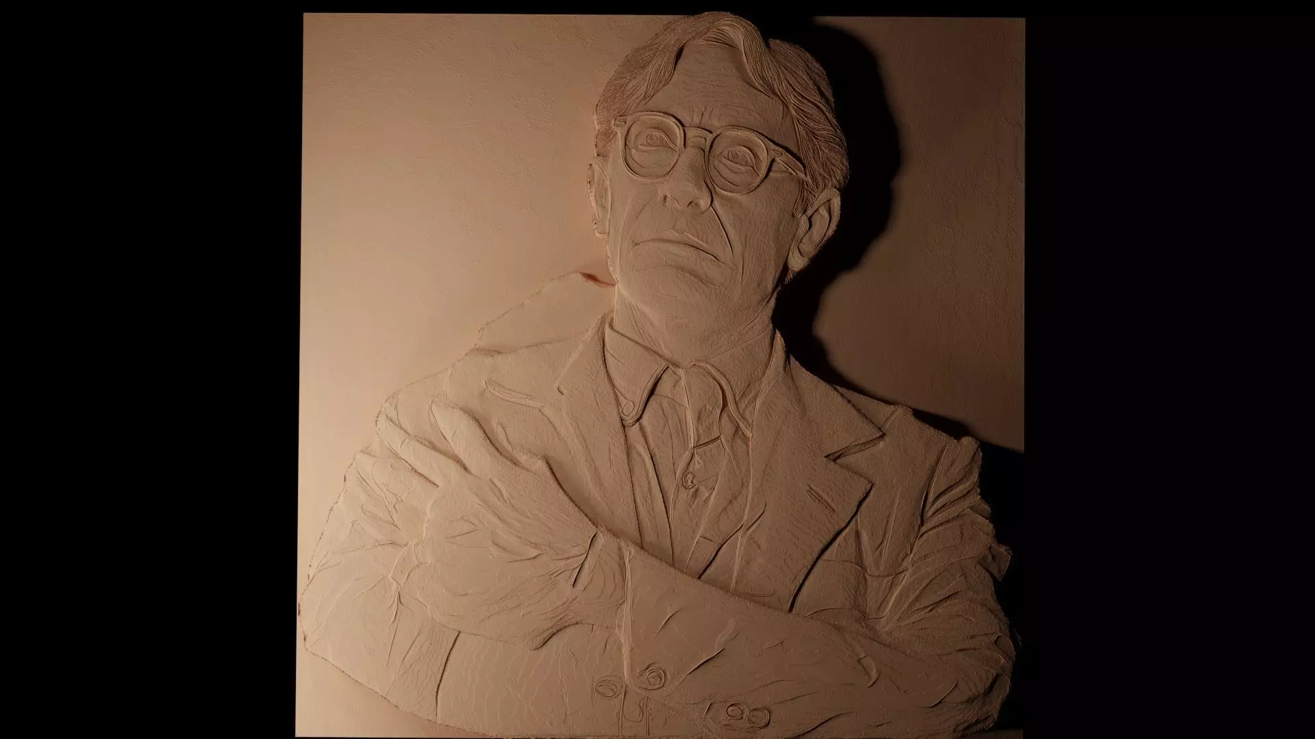 Atticus Finch CNC 3d Print High Relief Sand Casting 3D print model_0