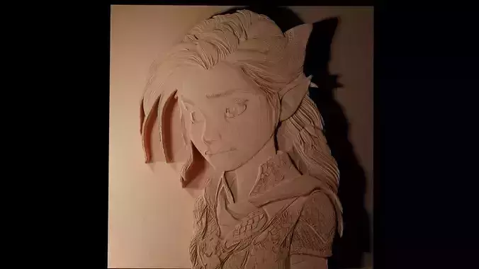 Astrid Hofferson CNC 3d Print High Relief Sand Casting 3D print model