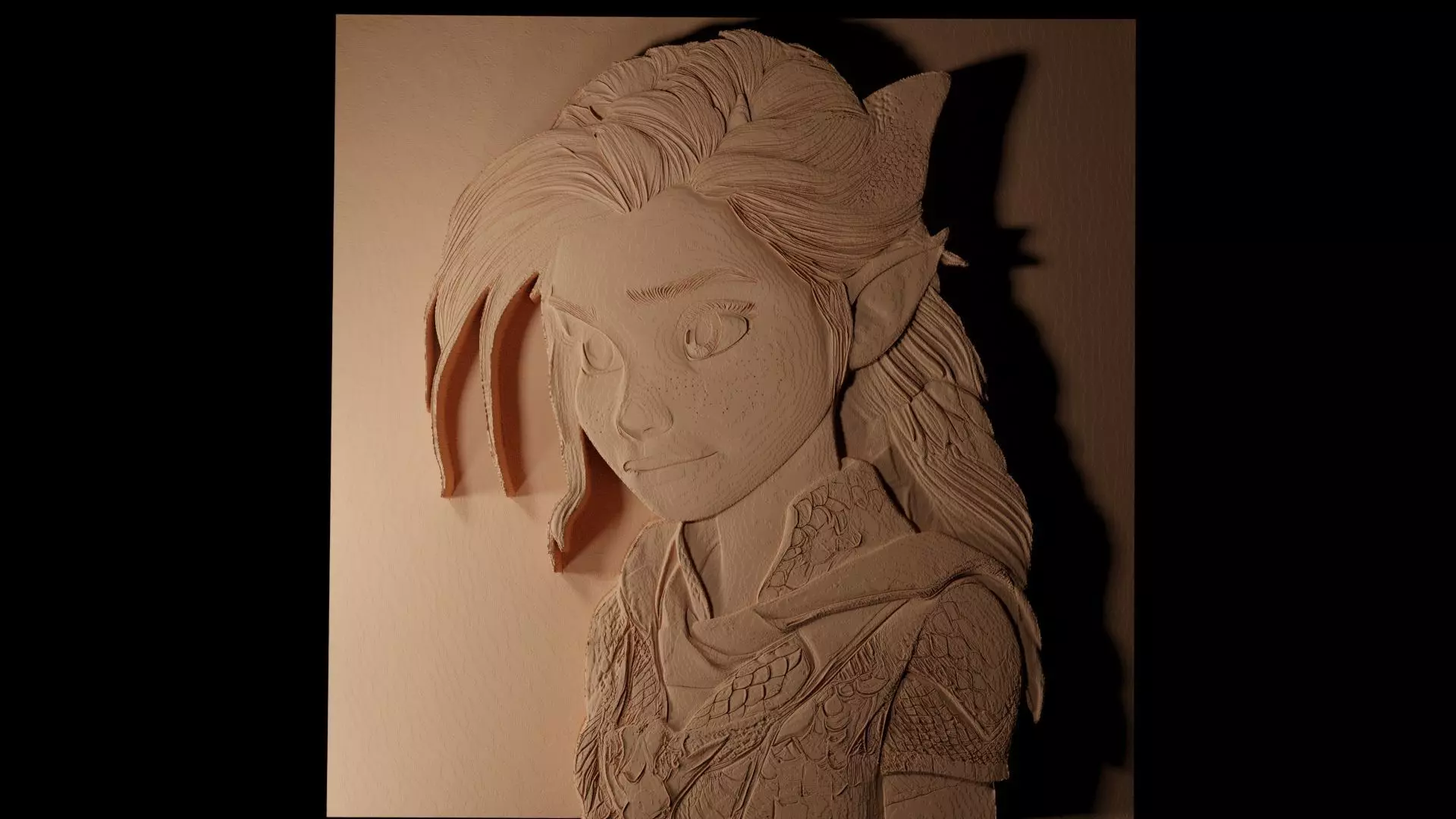 Asteroid CNC 3d Print High Relief Sand Casting 3D print model_0