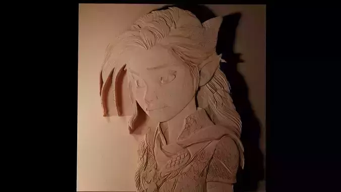 Asteroid CNC 3d Print High Relief Sand Casting