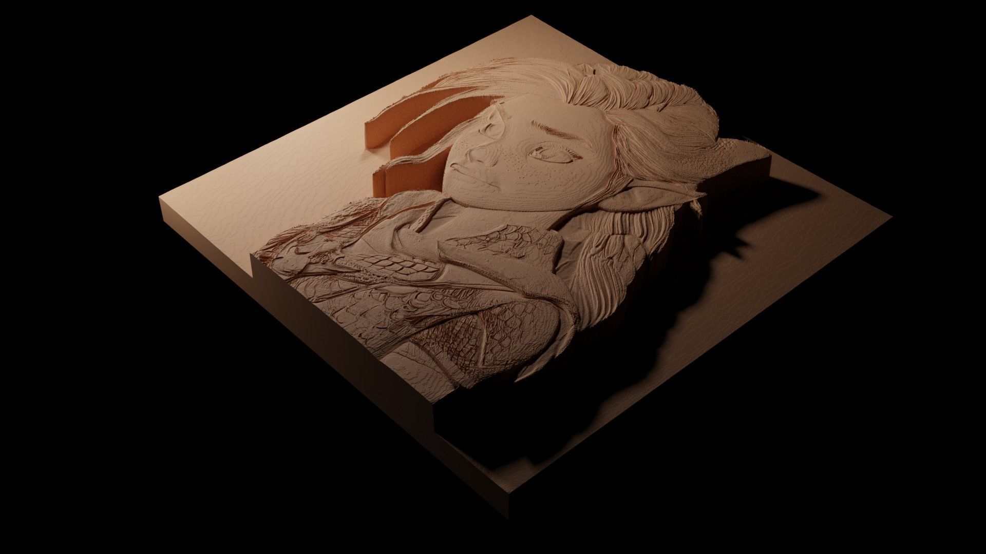 Asteroid CNC 3d Print High Relief Sand Casting 3D print model_1