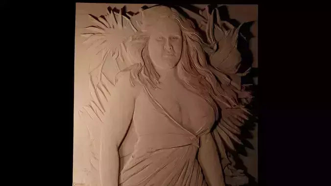 Amy Schumer CNC 3d Print High Relief Sand Casting