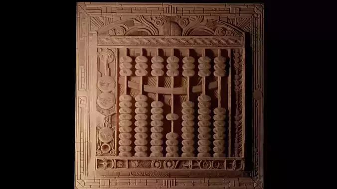 Abacus CNC 3d Print High Relief Sand Casting
