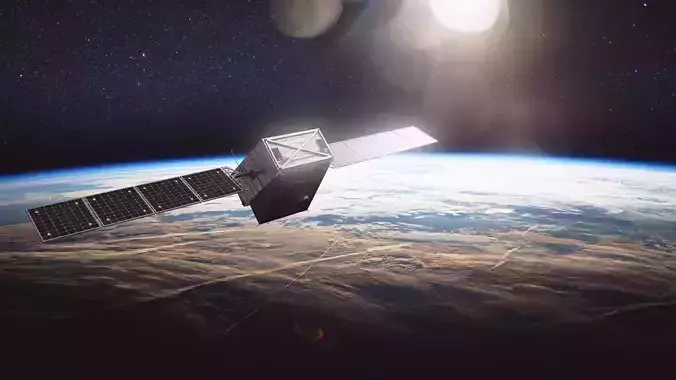 Reconnaissance Satellite Low-poly 3D model