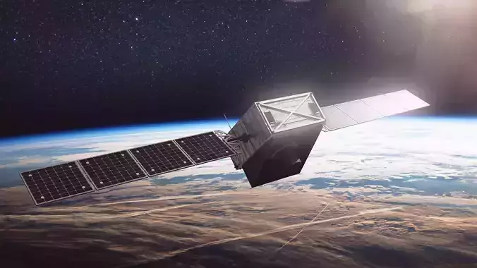 Reconnaissance Satellite Low-poly 3D model