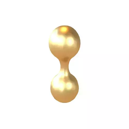 Twin Jointed Spheres Geometric Shape v1 001