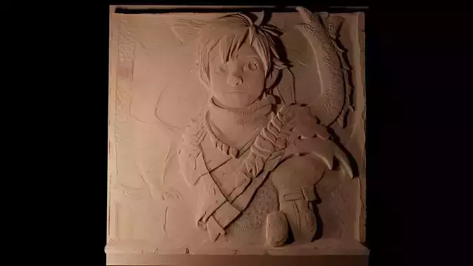 Hiccup  CNC 3d Print High Relief Sand Casting