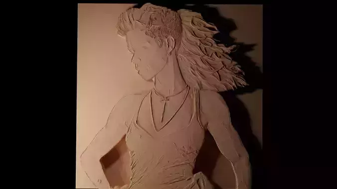 Halle Berry CNC 3d Print High Relief Sand Casting