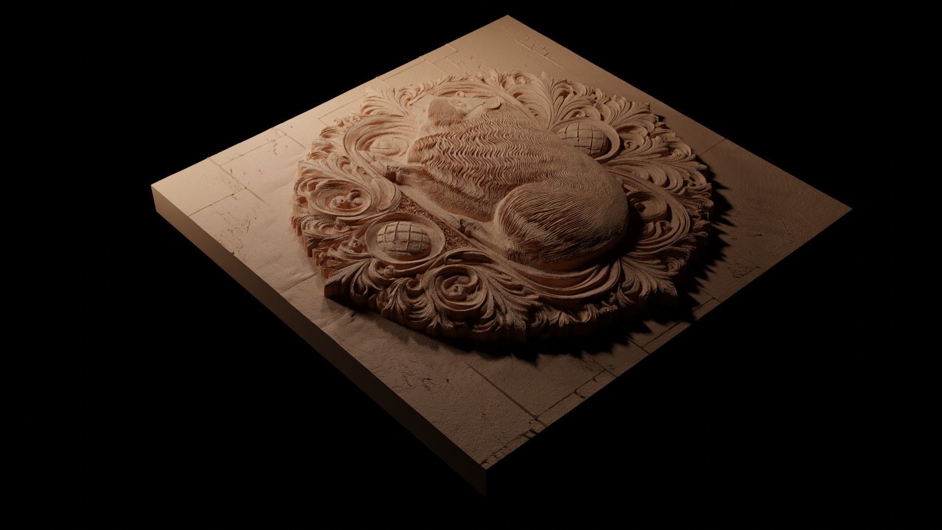 Haggis CNC 3d Print High Relief Sand Casting 3D print model_1