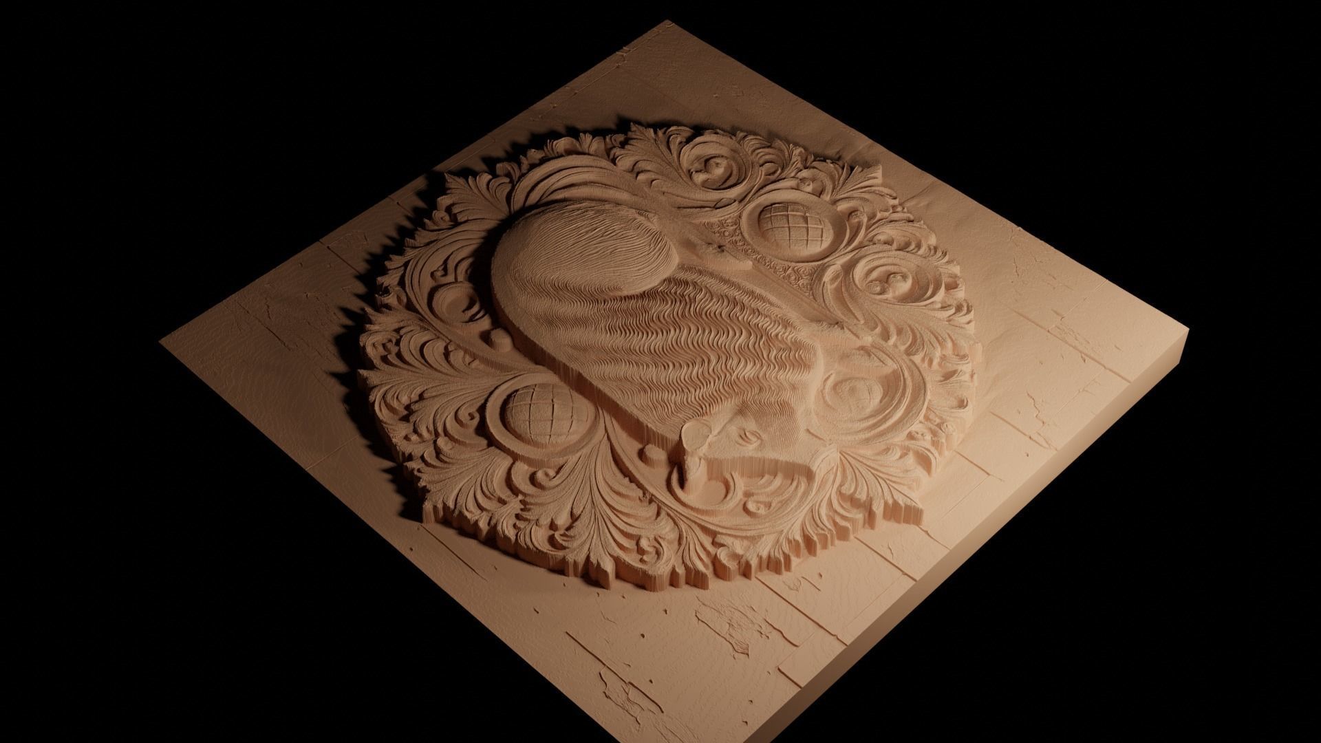 Haggis CNC 3d Print High Relief Sand Casting 3D print model_4