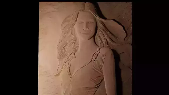 Gwyneth Paltrow CNC 3d Print High Relief Sand Casting