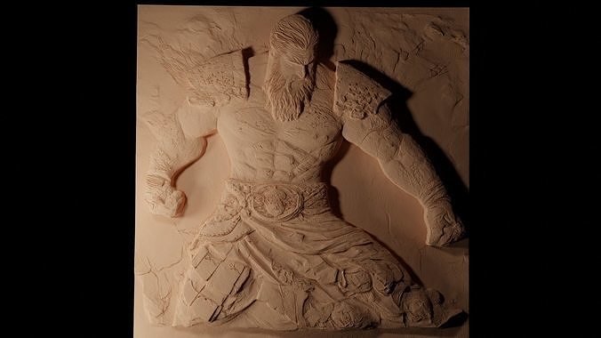 Guts Berserk CNC 3d Print High Relief Sand Casting 3D print model