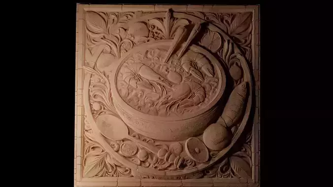 Gumbo CNC 3d Print High Relief Sand Casting