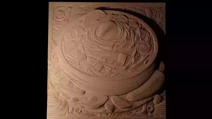 Guacamole CNC 3d Print High Relief Sand Casting 3D print model