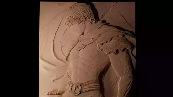 Griffith Berserk CNC 3d Print High Relief Sand Casting