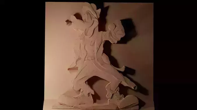 Goofy CNC 3d Print High Relief Sand Casting