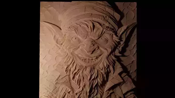 Goblin CNC 3d Print High Relief Sand Casting