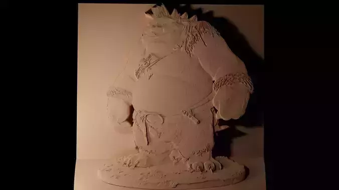 Gobber the Belch CNC 3d Print High Relief Sand Casting