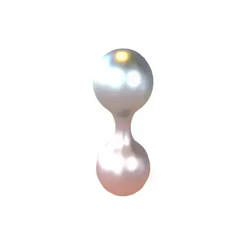 Twin Jointed Spheres Geometric Shape v1 003