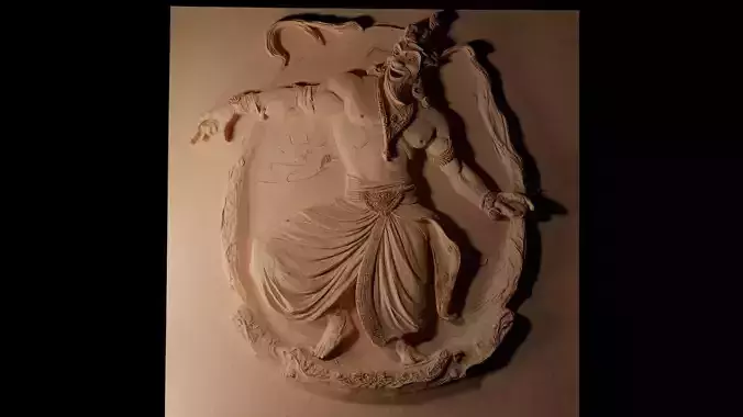 Genie Aladdin CNC 3d Print High Relief Sand Casting 3D print model