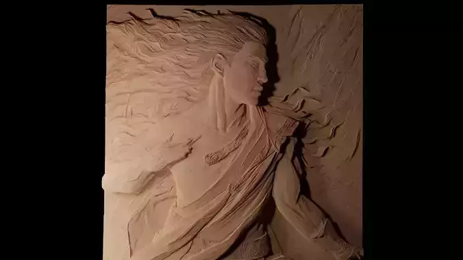 Ged Earthsea CNC 3d Print High Relief Sand Casting