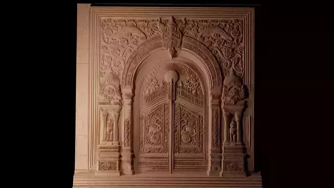 Gate CNC 3d Print High Relief Sand Casting 3D print model