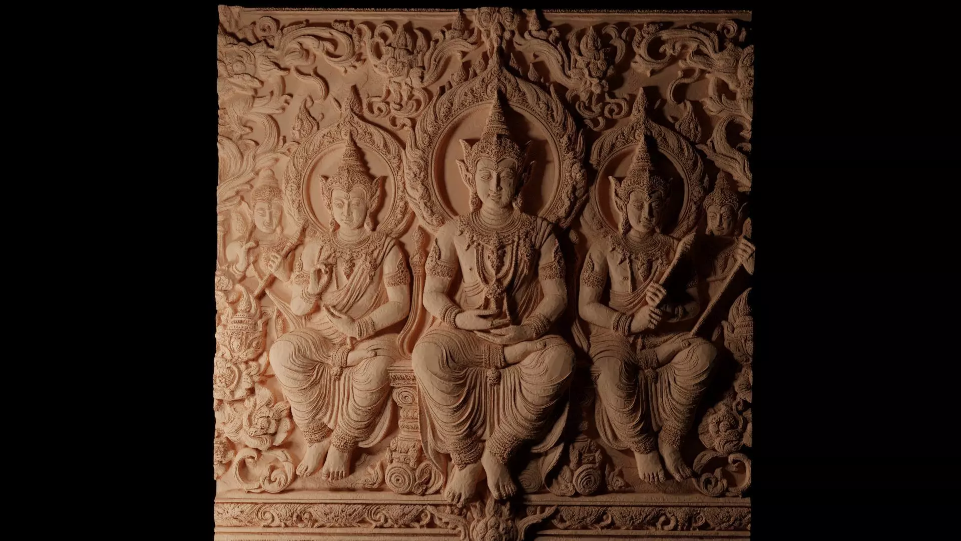 Garland CNC 3d Print High Relief Sand Casting 3D print model_0