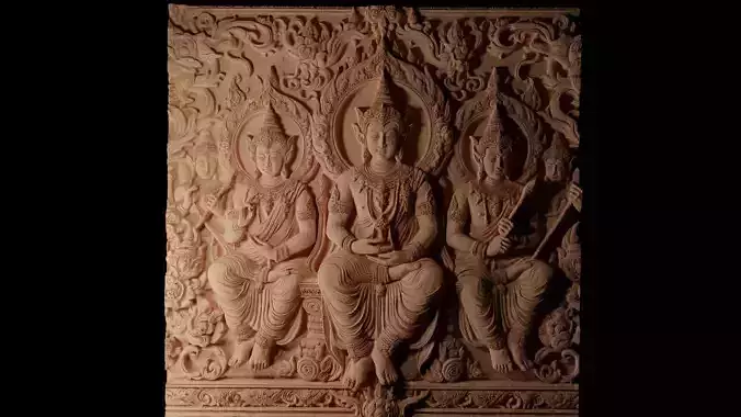 Garland CNC 3d Print High Relief Sand Casting 3D print model